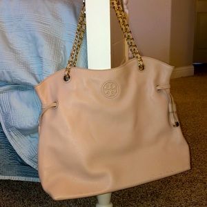 Tory Burch Pink Gold Chain Bag